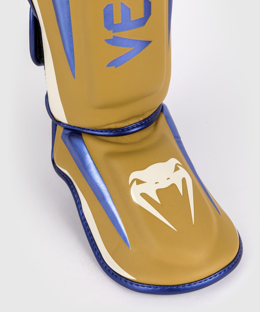 venum elite shin guards - camel - special edition