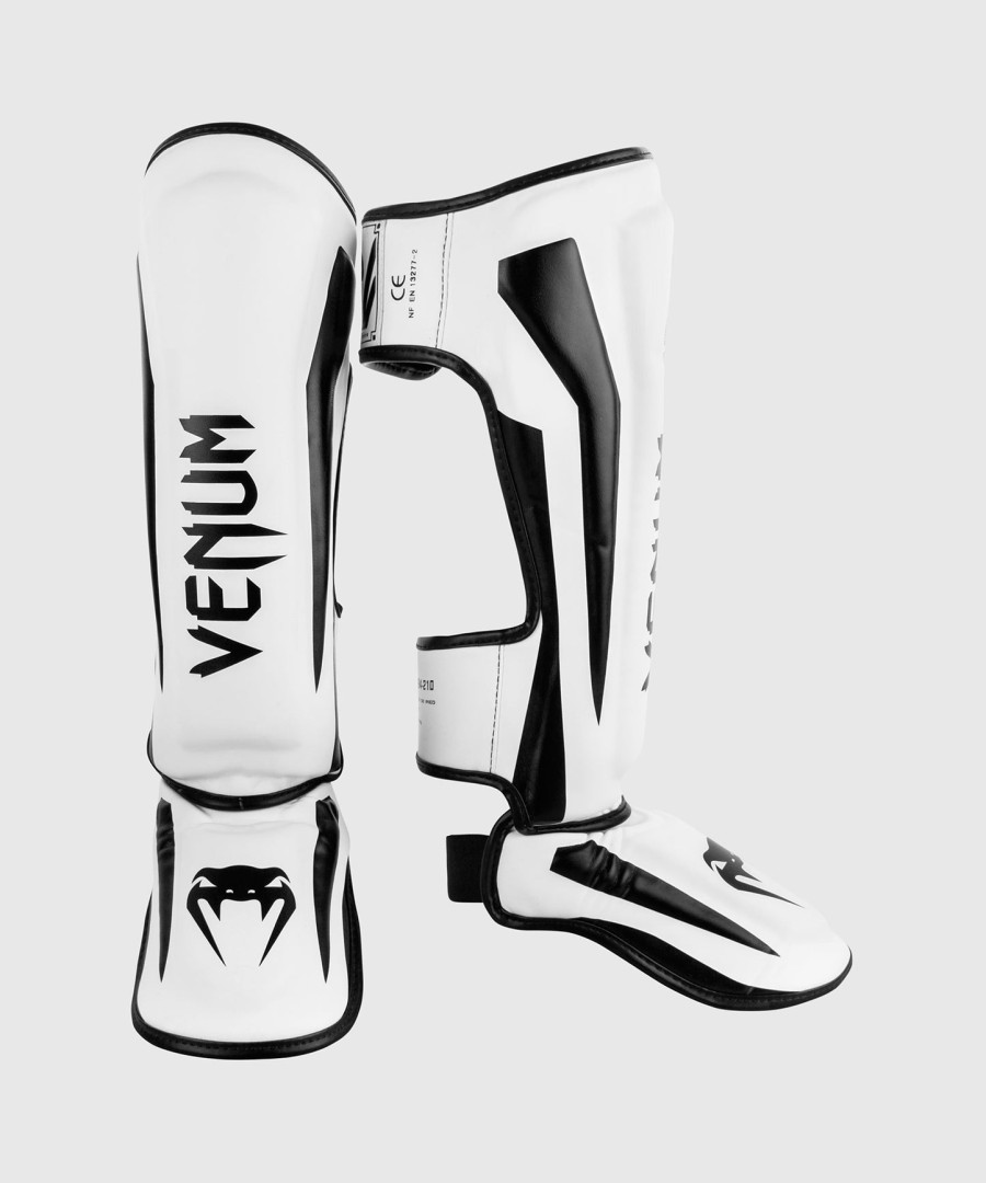 venum elite standup shinguards - whiteblack