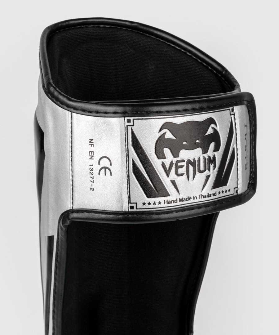 venum elite standup shinguards - silverblack