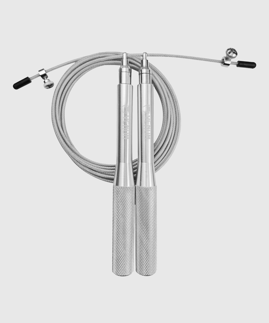 venum thunder evo jump rope - silver