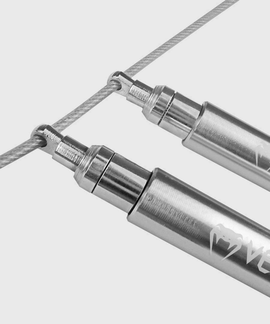 venum thunder evo jump rope - silver