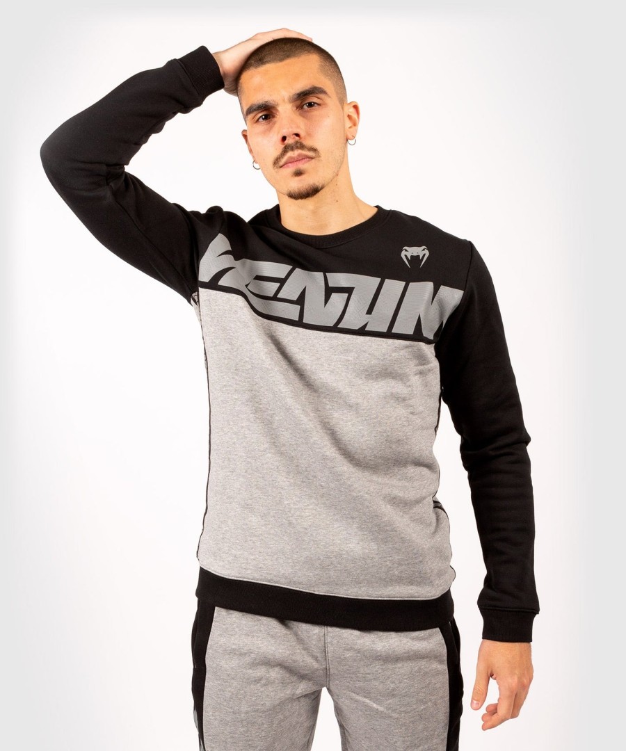 venum connect crewneck sweatshirt - blackdark heather grey