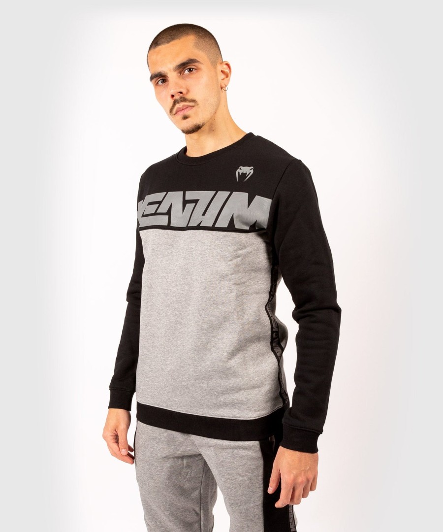 venum connect crewneck sweatshirt - blackdark heather grey