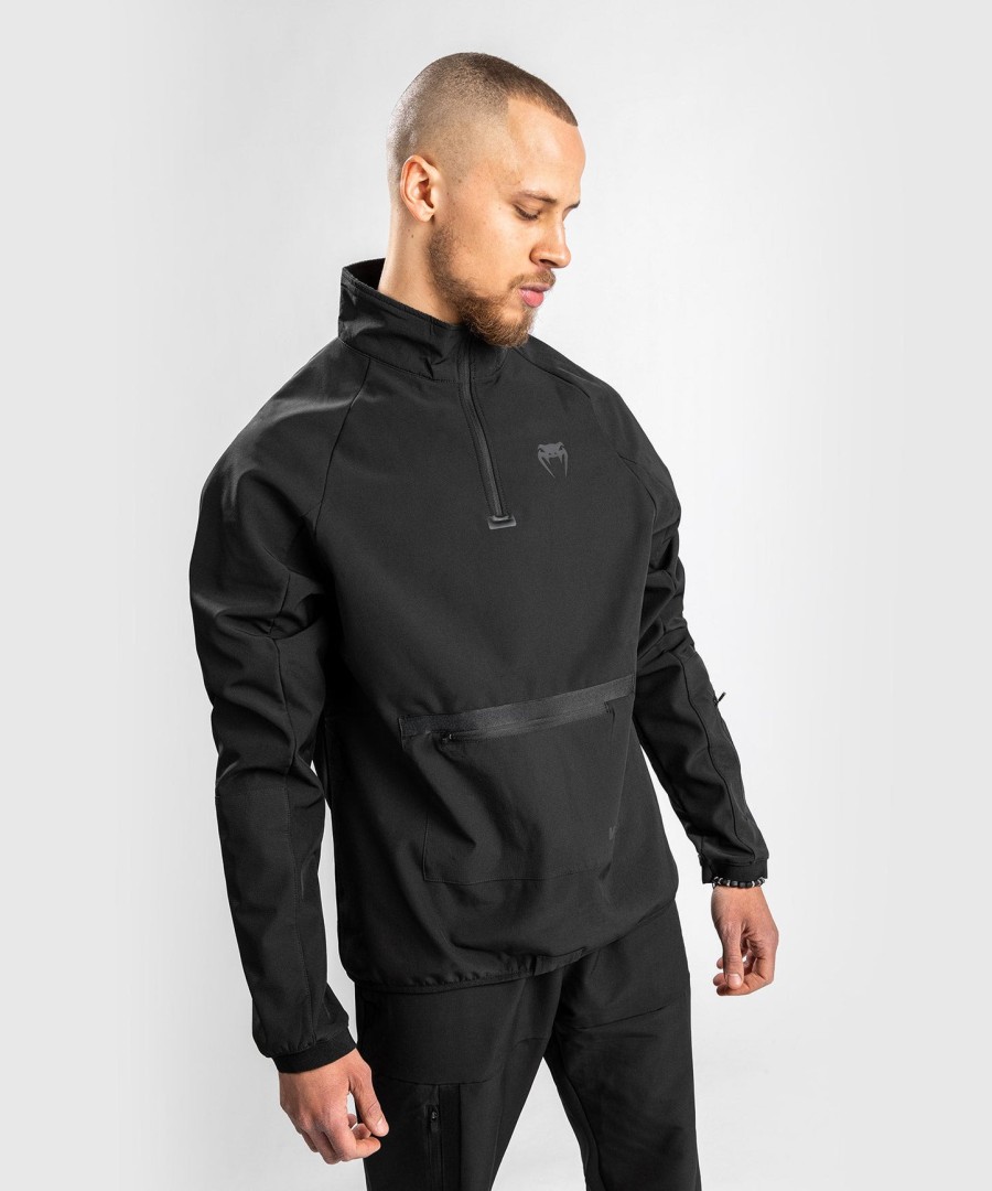 venum altitude half-zip sweater - black
