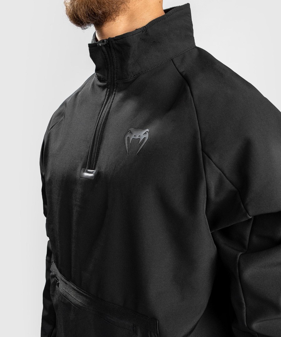 venum altitude half-zip sweater - black