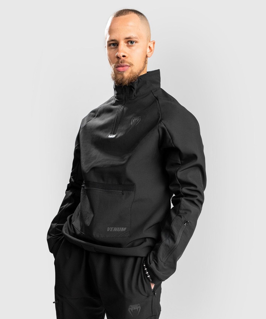 venum altitude half-zip sweater - black