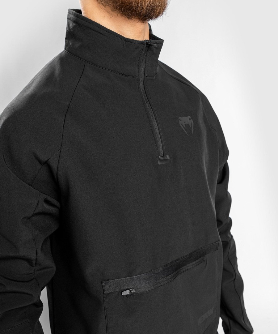 venum altitude half-zip sweater - black