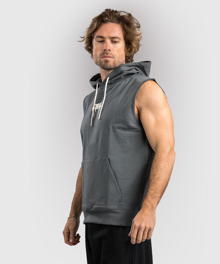 venum sparring sleeveless hoodies - storm grey