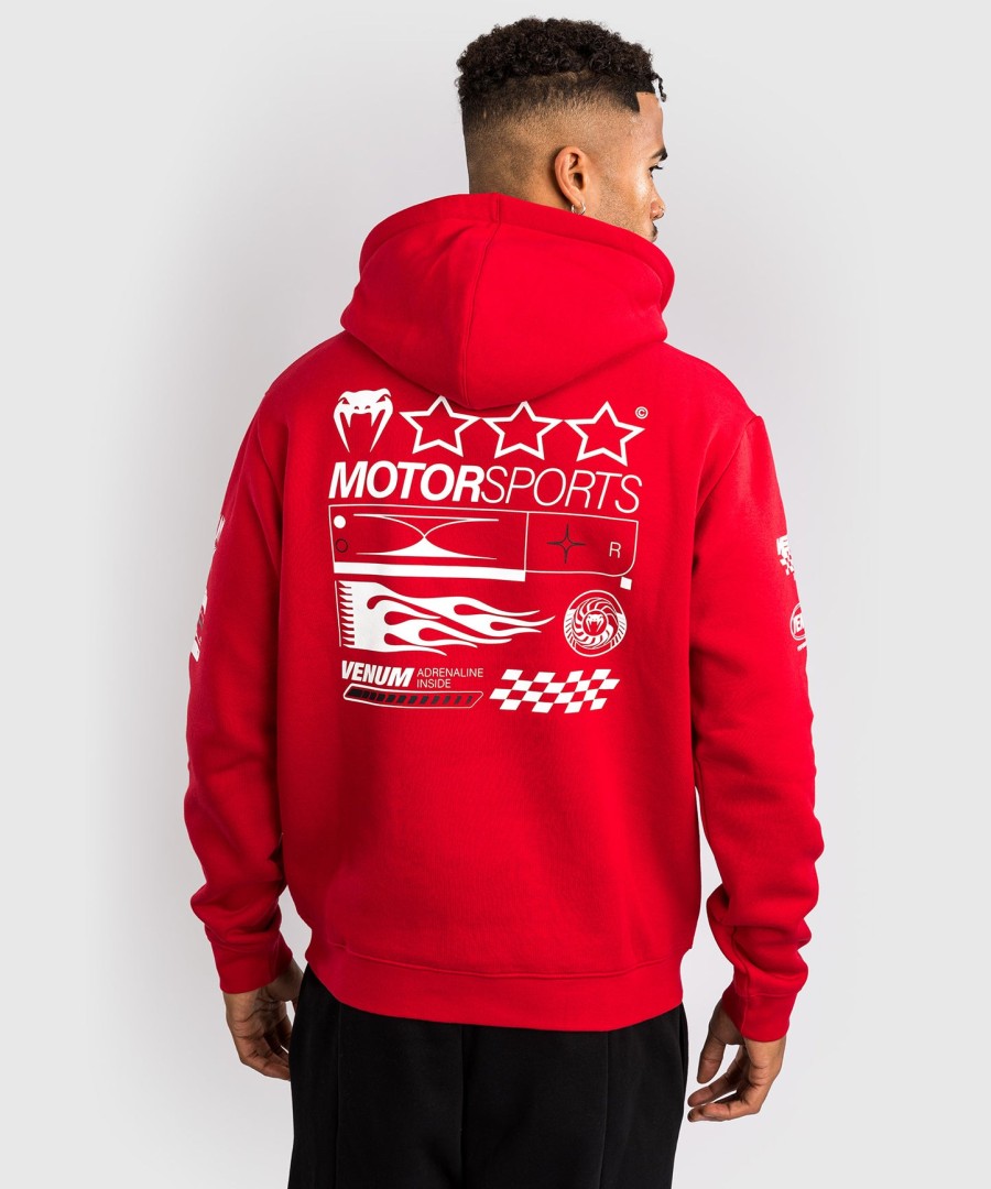 venum motorsport hoodie - racer red