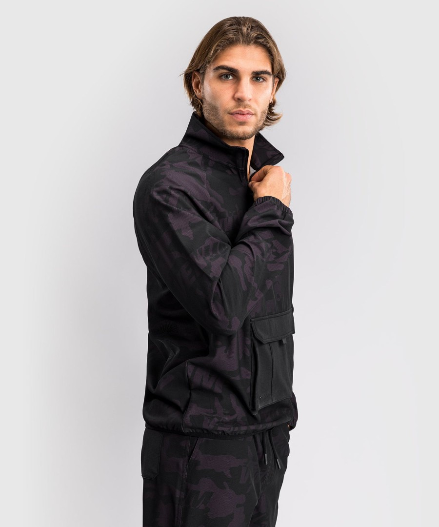venum trooper men half-zip jacket - blackpurple