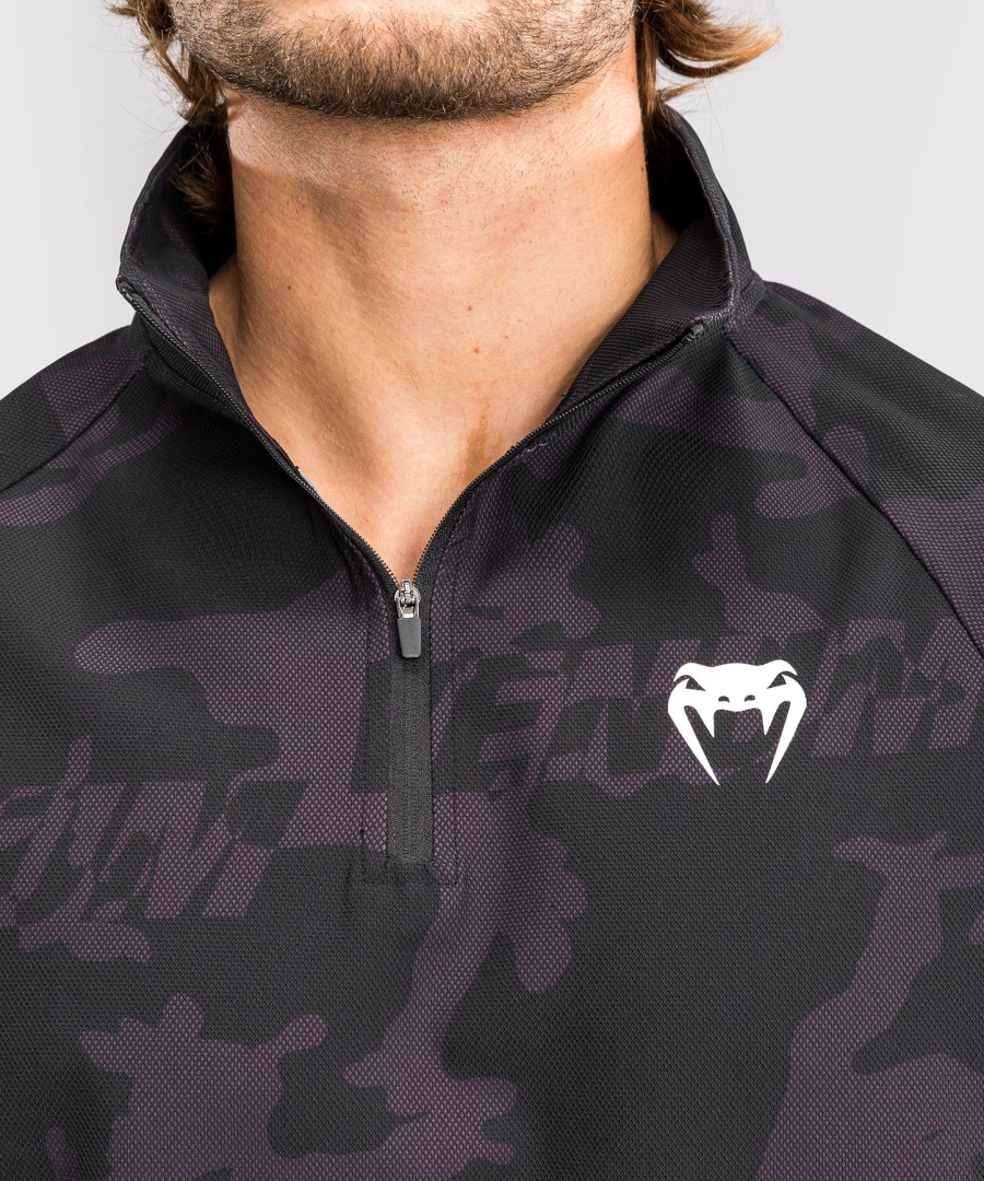 venum trooper men half-zip jacket - blackpurple