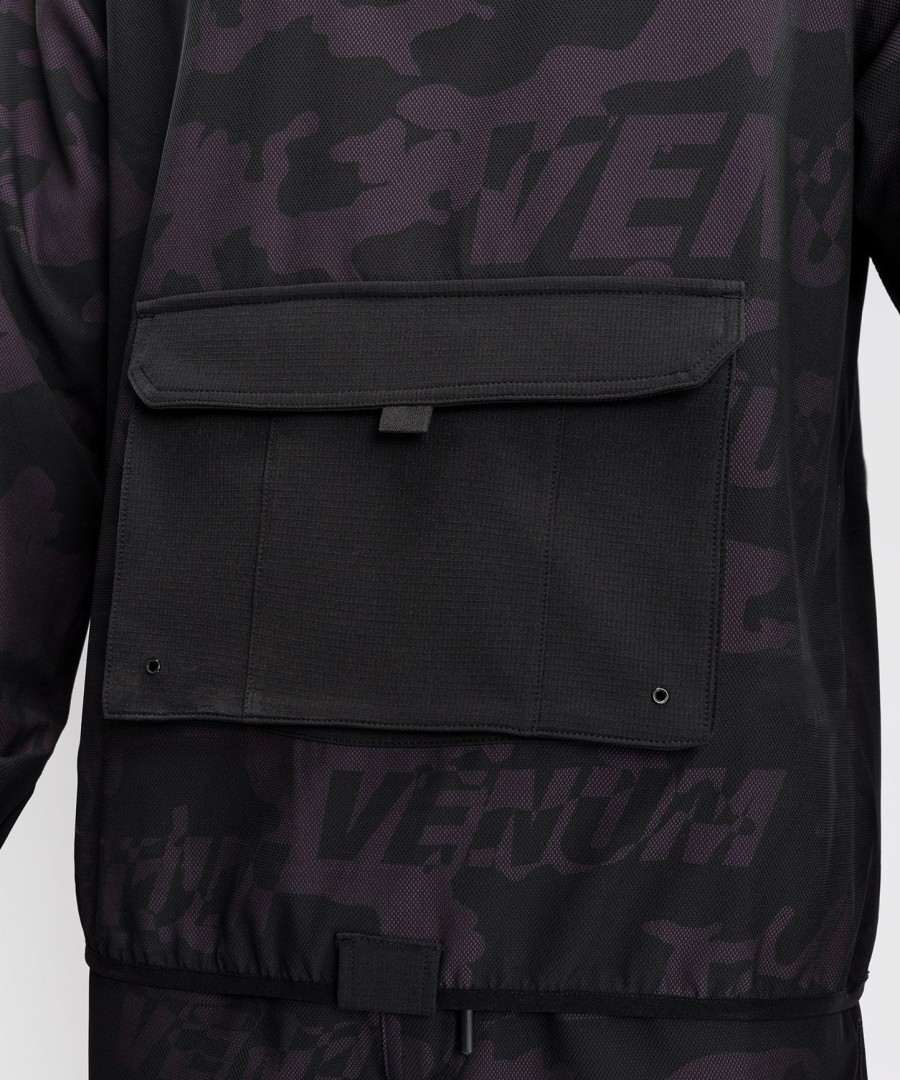 venum trooper men half-zip jacket - blackpurple