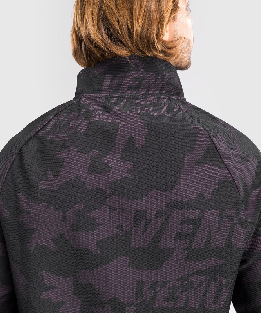 venum trooper men half-zip jacket - blackpurple