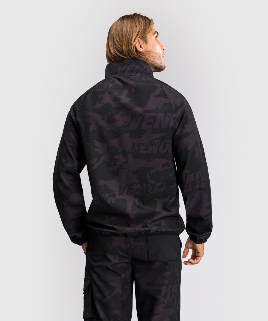 venum trooper men half-zip jacket - blackpurple