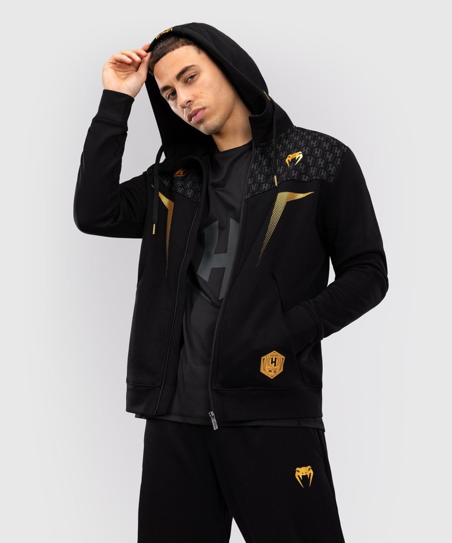 fk x venum hexagone mma hooded jacket - blackgold