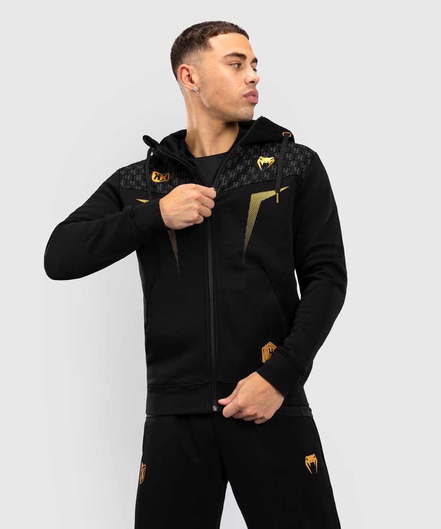 fk x venum hexagone mma hooded jacket - blackgold