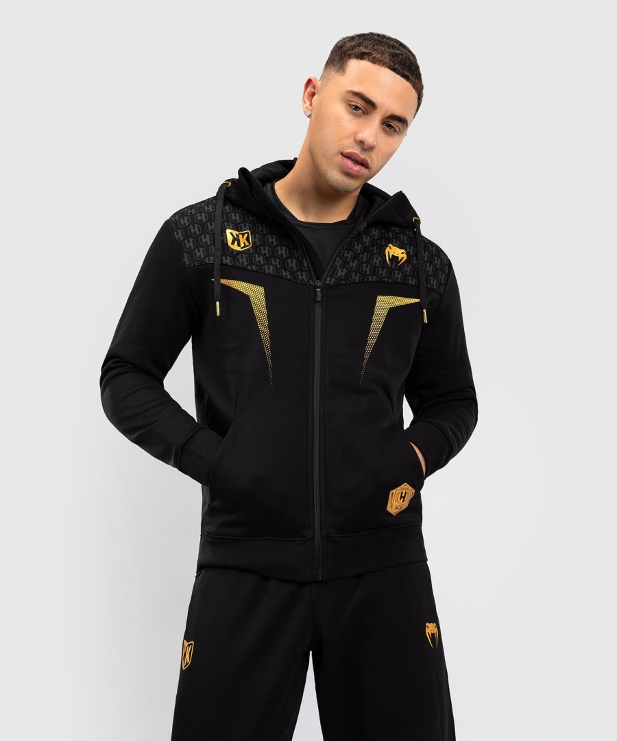fk x venum hexagone mma hooded jacket - blackgold