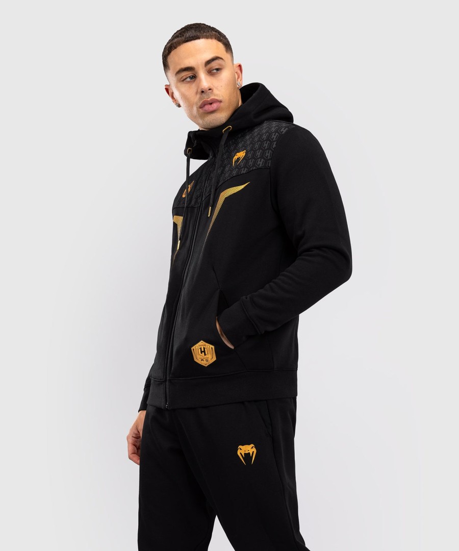 fk x venum hexagone mma hooded jacket - blackgold