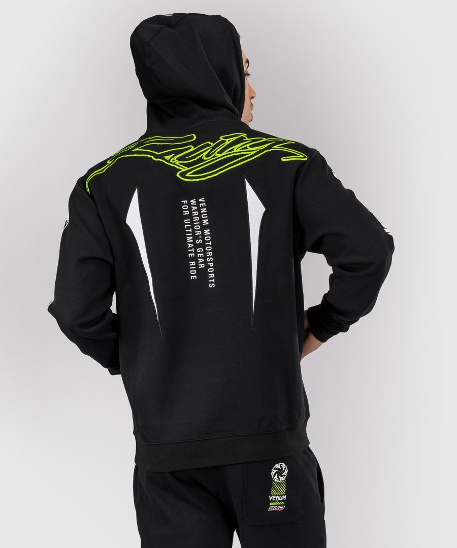 venum x bud racing men hoodie - blackwhitelime green