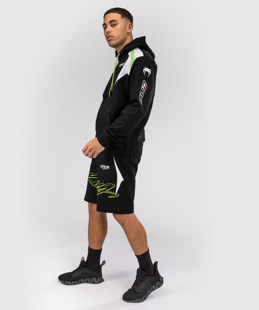 venum x bud racing men hoodie - blackwhitelime green