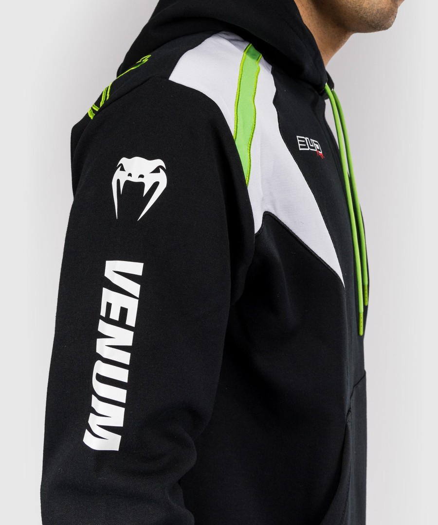 venum x bud racing men hoodie - blackwhitelime green