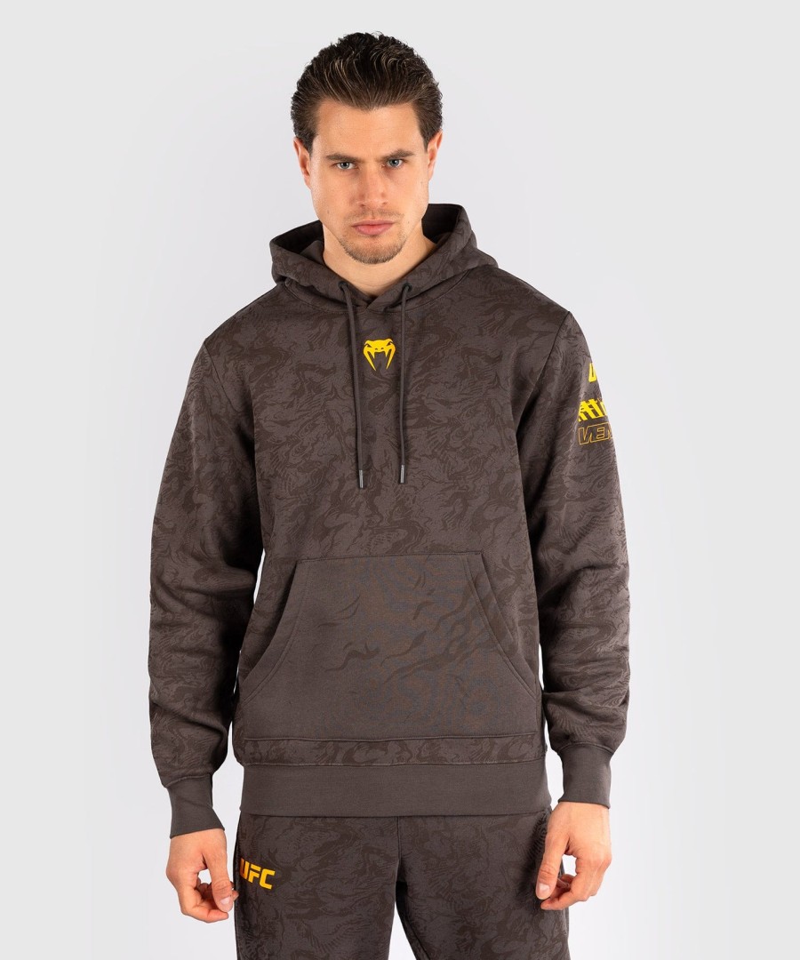 ufc fusion by venum fight week men pullover hoodie - earthen brown