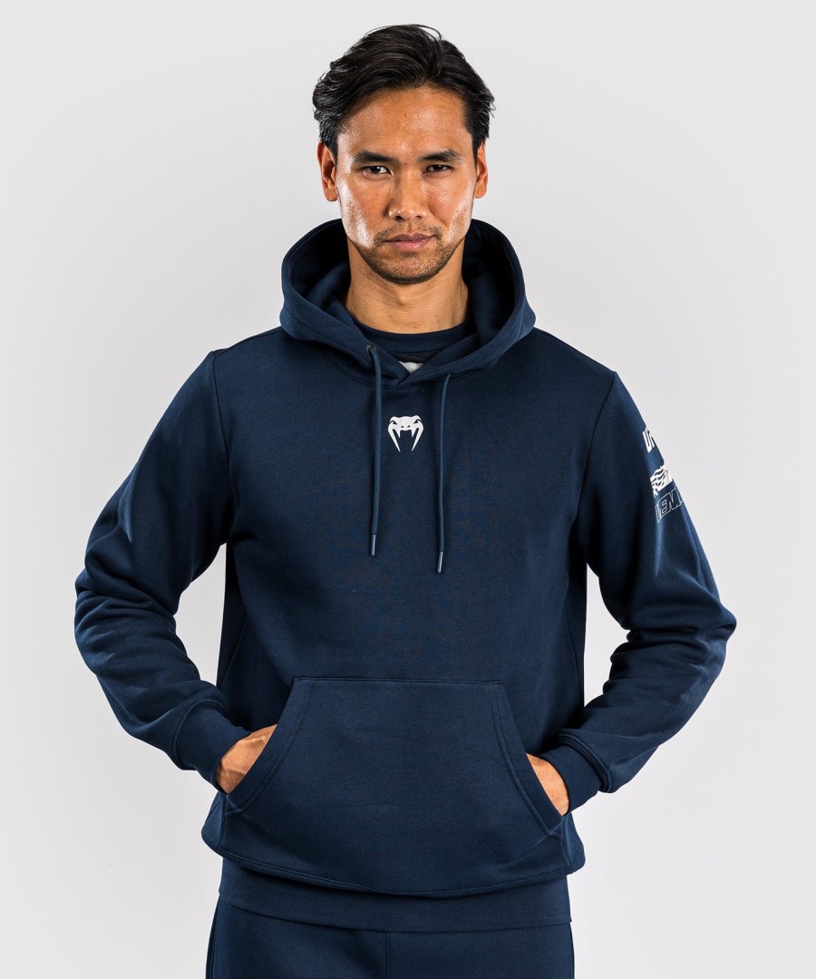 ufc fusion by venum fight week men pullover hoodie - solid oceanic blue
