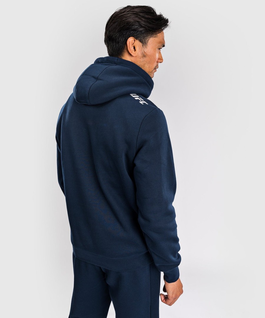 ufc fusion by venum fight week men pullover hoodie - solid oceanic blue
