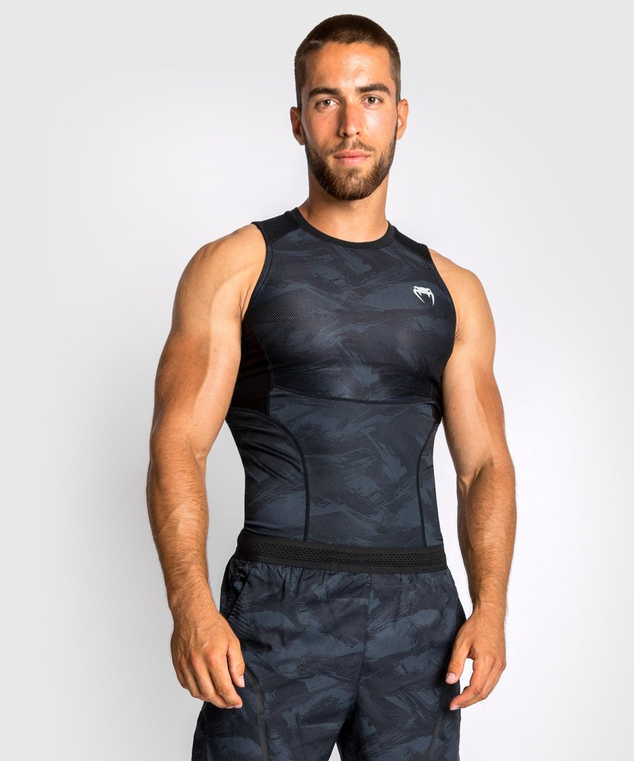 venum electron 3.0 rashguard - sleeveless - black