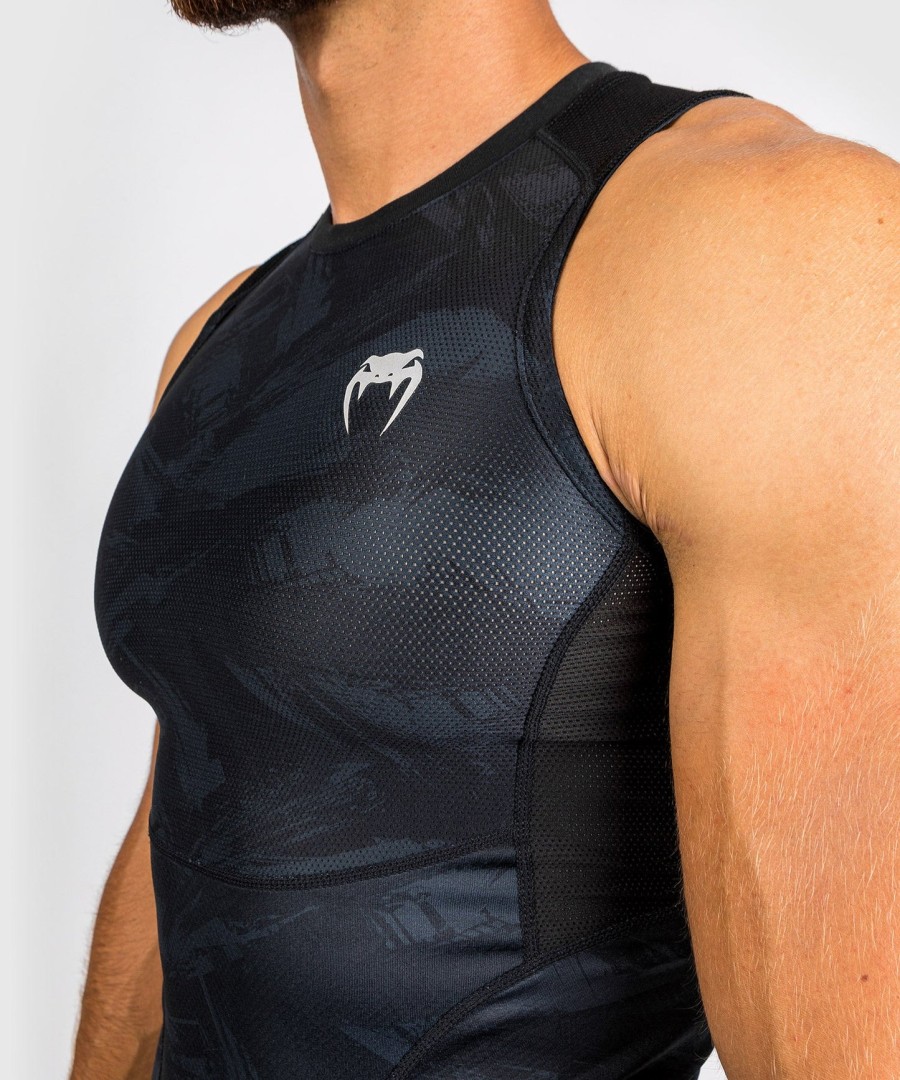 venum electron 3.0 rashguard - sleeveless - black