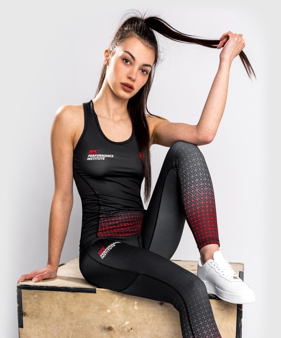 ufc venum performance institute dry tech tank top - for women - blackred
