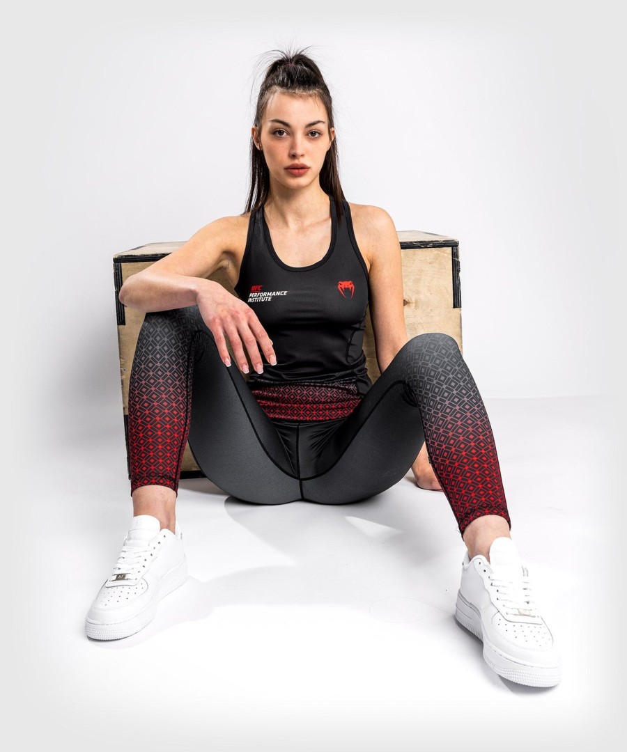 ufc venum performance institute dry tech tank top - for women - blackred