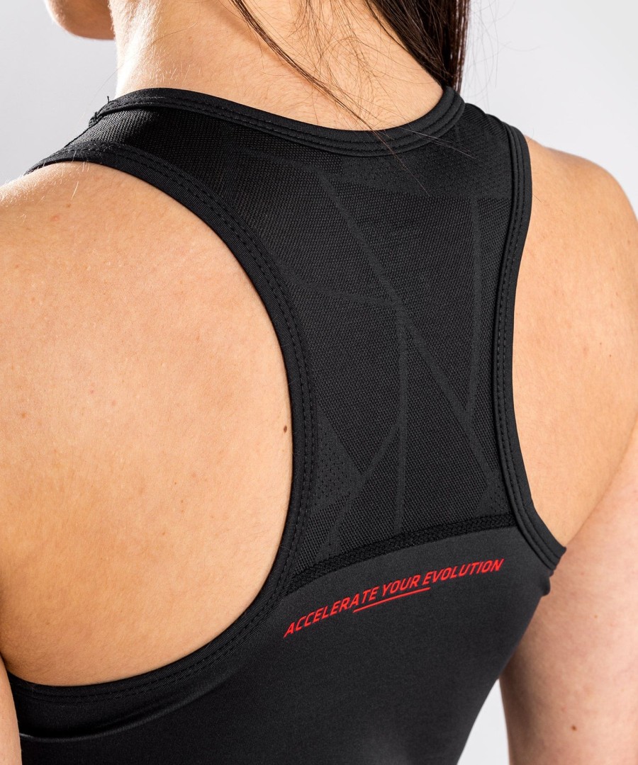 ufc venum performance institute dry tech tank top - for women - blackred