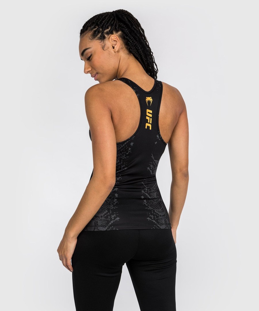 ufc adrenaline by venum authentic fight night women fitted tank with shelf bra - champion