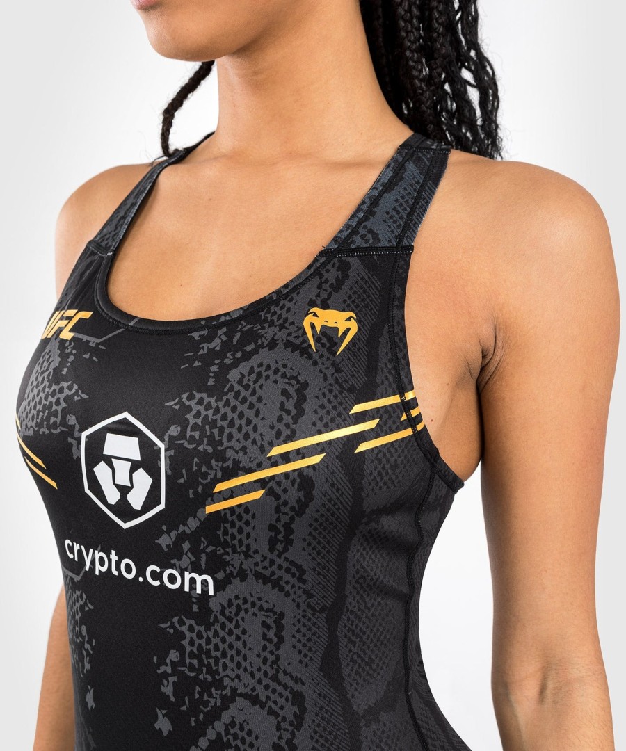 ufc adrenaline by venum authentic fight night women fitted tank with shelf bra - champion