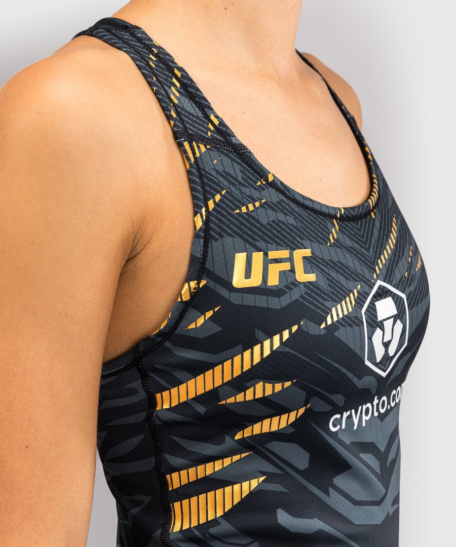 ufc fusion by venum authentic fight night women fitted tank with shelf bra - champion