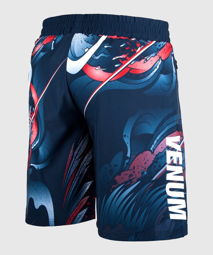 venum rooster training shorts - navy blueorange