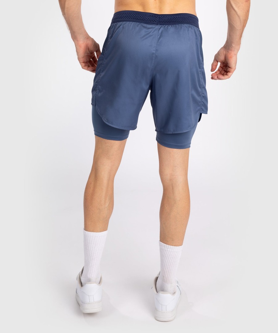 venum attack men fight shorts - navy blue