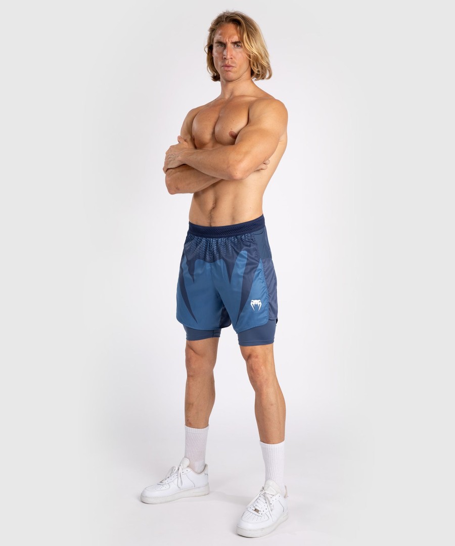 venum attack men fight shorts - navy blue