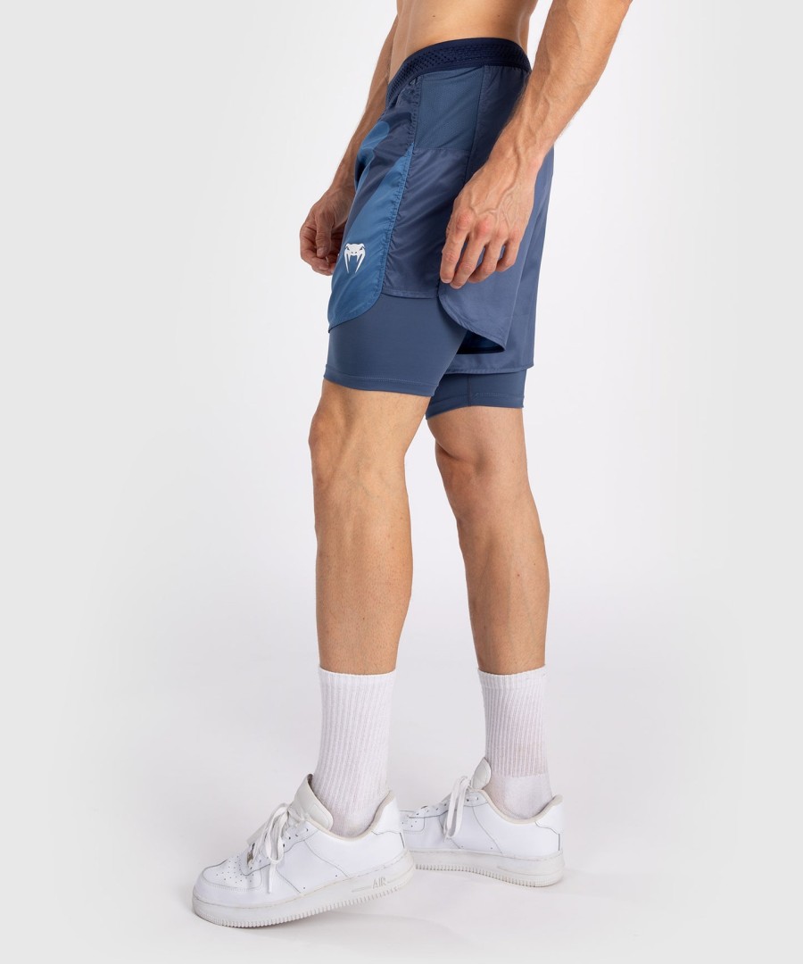 venum attack men fight shorts - navy blue