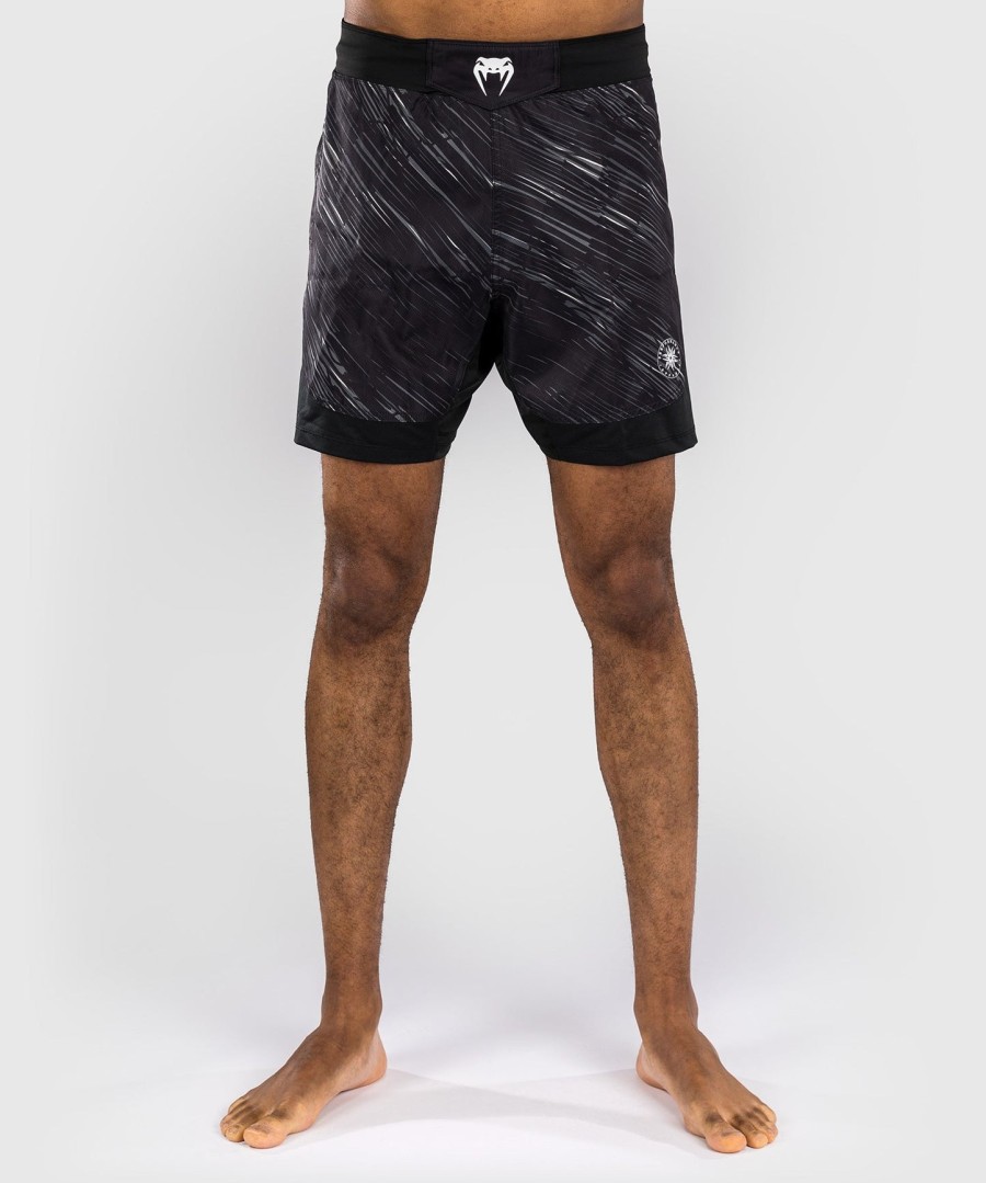 venum rapid fight shorts - blackstorm grey