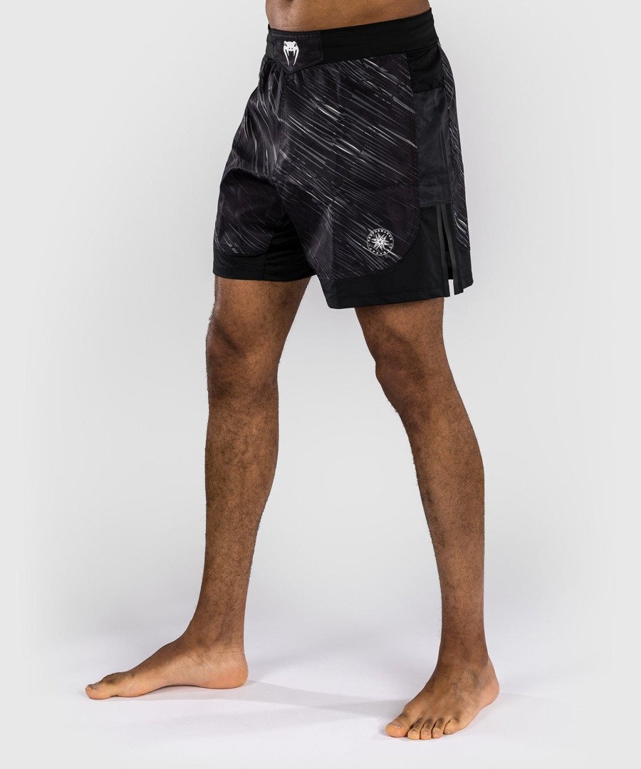 venum rapid fight shorts - blackstorm grey