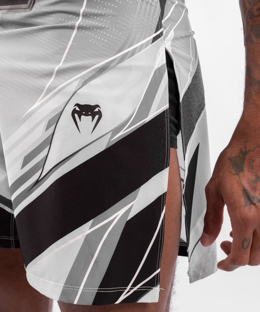ufc venum authentic fight night men gladiator shorts - white