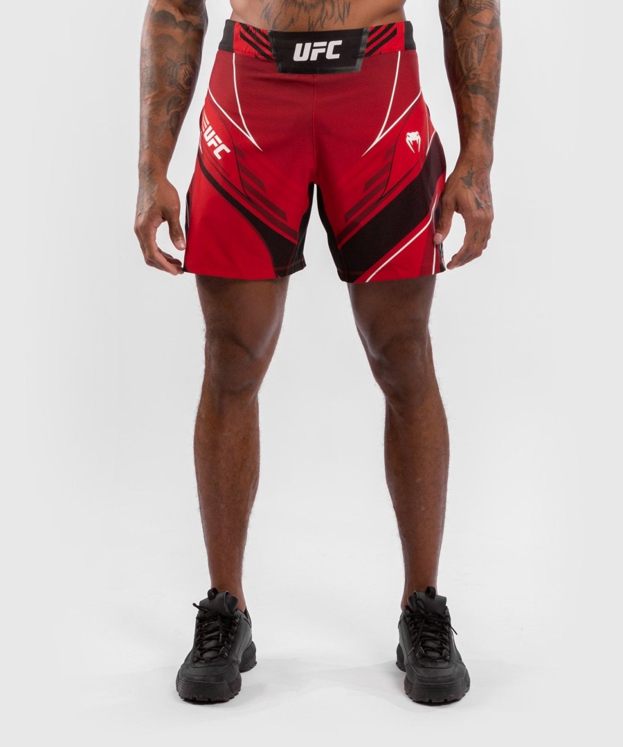 ufc venum authentic fight night men gladiator shorts - red