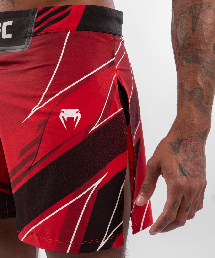 ufc venum authentic fight night men gladiator shorts - red