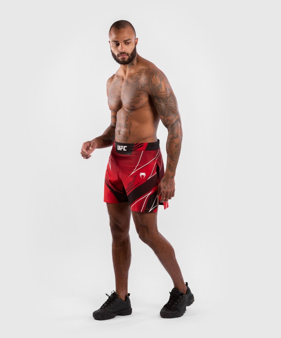 ufc venum authentic fight night men gladiator shorts - red