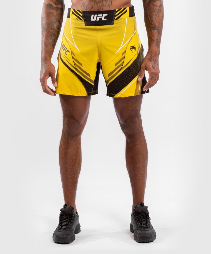 ufc venum authentic fight night men gladiator shorts - yellow