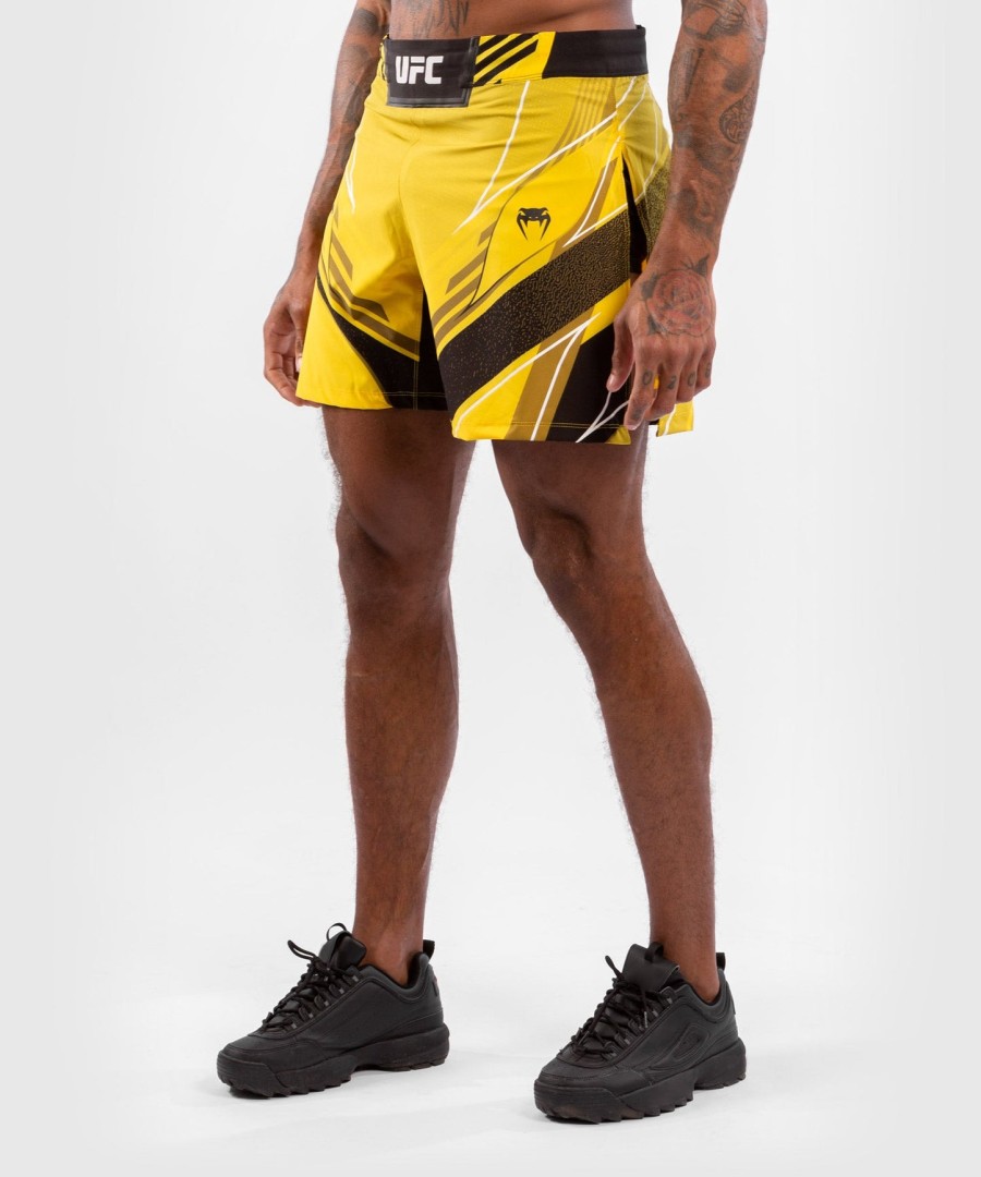 ufc venum authentic fight night men gladiator shorts - yellow