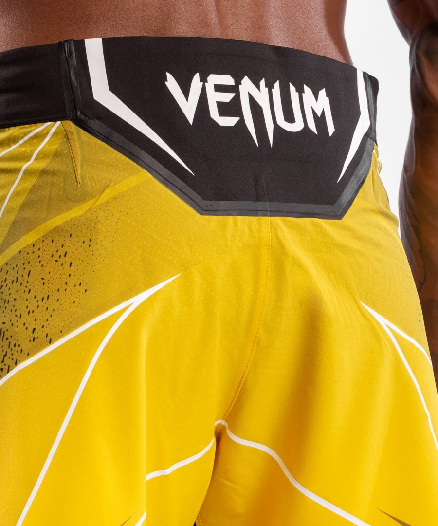 ufc venum authentic fight night men gladiator shorts - yellow