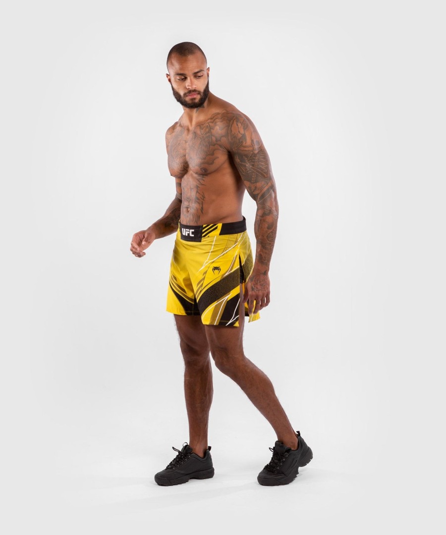 ufc venum authentic fight night men gladiator shorts - yellow